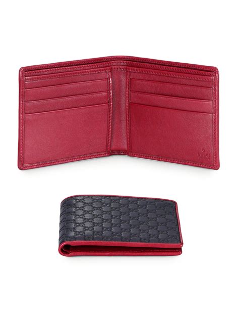 gucci red green mens wallet|Gucci micro guccissima men's wallet.